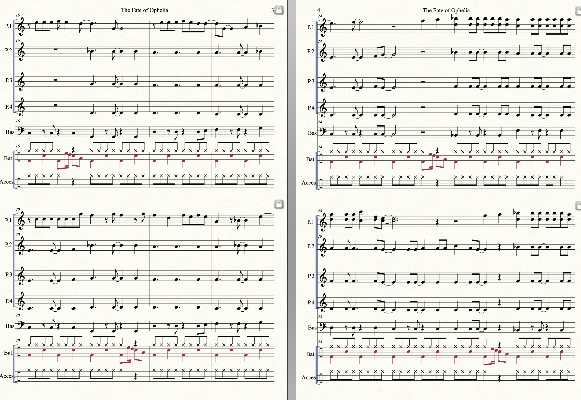 The Fate of Ophelia – arrangement Stéphane Réthoré