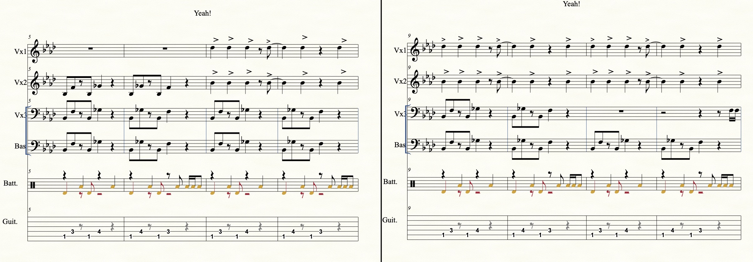 Yeah! – arrangement Stéphane Réthoré